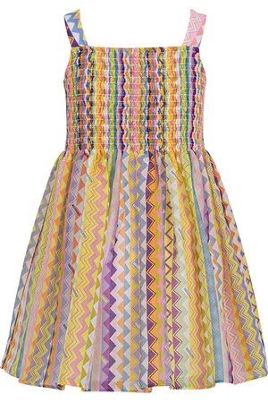 Missoni Vestitino Smanicato Con Motivo Zig-Zag Multicolore
