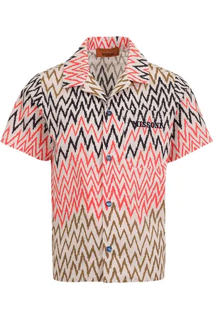Missoni Camicia Bowling Con Motivo Chevron Multicolore