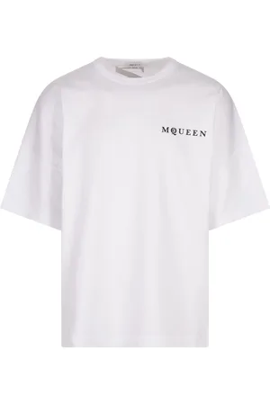 Alexander McQueen T-Shirt Oversize McQueen Bianca