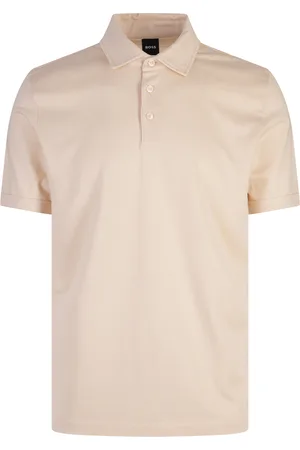 HUGO BOSS Polo In Piquet Di Cotone Beige