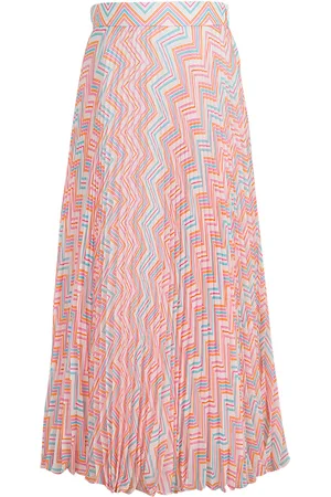 Missoni Gonna Lunga Plissé Con Motivo Chevron