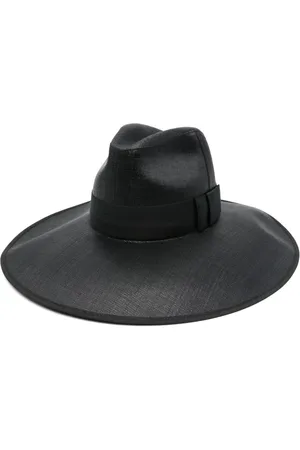 Alexander McQueen Cappello a Tesa Larga In Nero