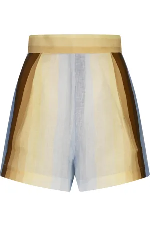 Amotea Shorts Guia In Lino Stampato