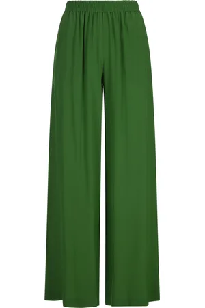 GIANLUCA CAPANNOLO Pantaloni Svasati In Seta Verde