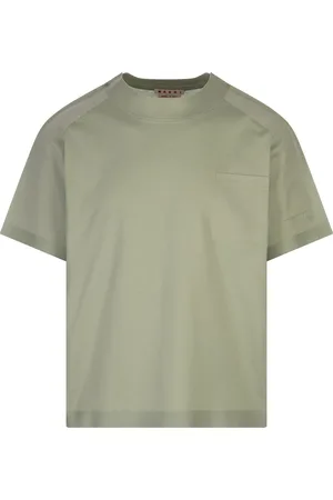 Marni T-Shirt Verde Con Tasca Trunkaroo