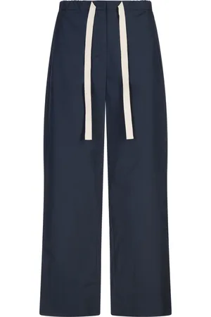 Max Mara Pantaloni Argento Blu