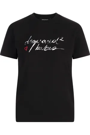 Dsquared2 Wash Just Right Fit Babes T-Shirt In Nero