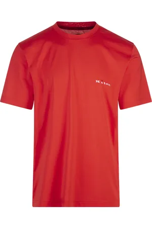 Kiton T-Shirt Arancione Con Logo