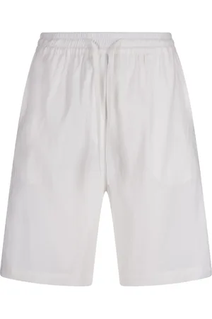 Fabiana Filippi Bermuda Bianchi In Lino e Viscosa Stretch