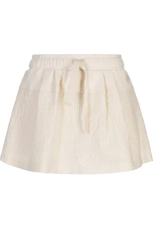 Moncler Pantagonna Ricamata Bianca