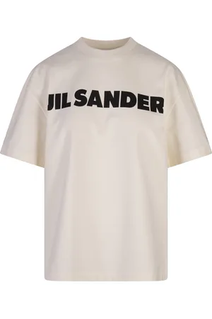 Jil Sander T-Shirt Bianca Con Logo