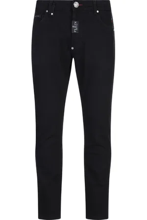 Philipp Plein Jeans Skinny In Denim Nero