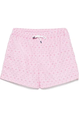 FEDELI Costume Da Bagno Rosa Con Pattern a Fiori