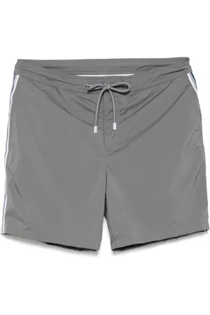 FEDELI Costume Da Bagno Grigio Con Righe Laterali