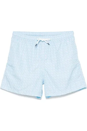 FEDELI Costume Da Bagno Azzurro Con Micropattern