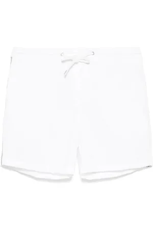 FEDELI Costume Da Bagno Bianco Con Righe Laterali