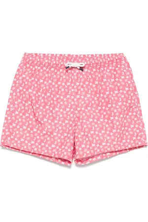 FEDELI Costume Da Bagno Rosa Con Pattern Marino