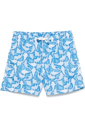 FEDELI Costume Da Bagno Azzurro Con Squali