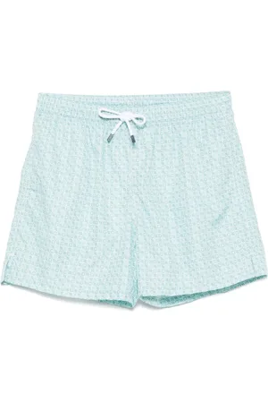FEDELI Costume Da Bagno Acquamarina Con Micropattern