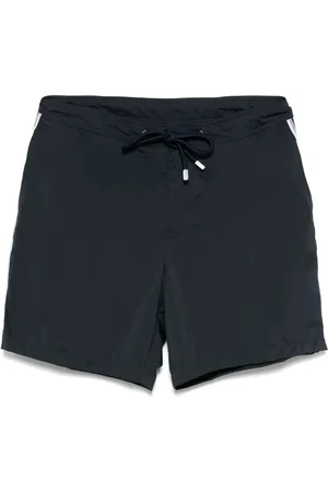 FEDELI Costume Da Bagno Blu Navy Con Righe Laterali