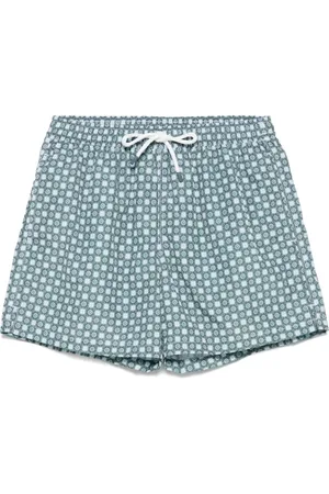 FEDELI Costume Da Bagno Verde Con Micro-Pattern