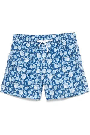 FEDELI Costume Da Bagno Blu a Fiori