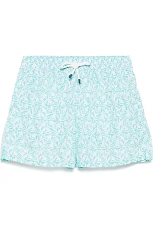 FEDELI Costume Da Bagno Acquamarina Con Pattern Floreale