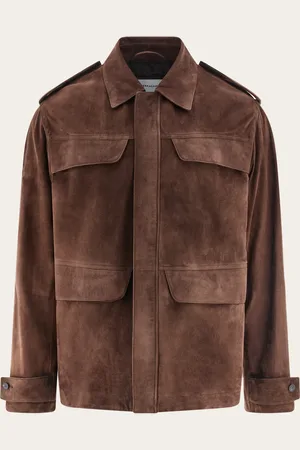 Salvatore Ferragamo Uomo Sahariana in suede