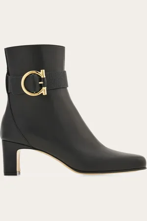 Salvatore Ferragamo Donna Stivaletto ornamento Gancini