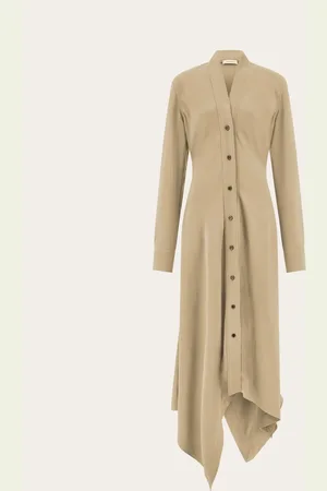 Salvatore Ferragamo Donna Abito chemisier a fazzoletto