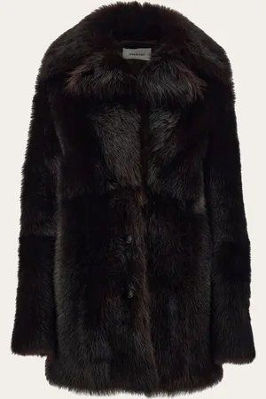 Salvatore Ferragamo Donna Cappotto corto in shearling