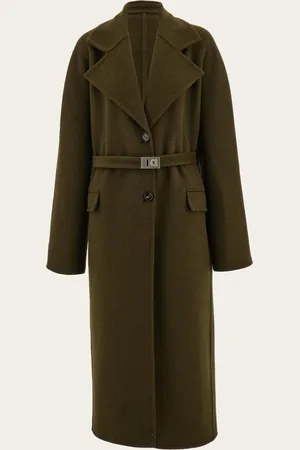 Salvatore Ferragamo Donna Cappotto monopetto in lana e cashmere