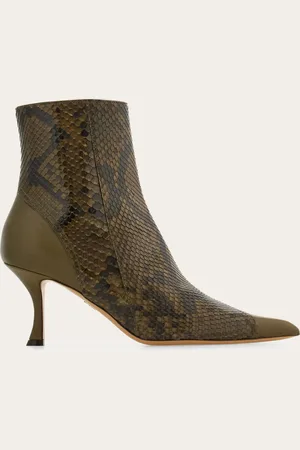 Salvatore Ferragamo Donna Stivaletto con intarsi