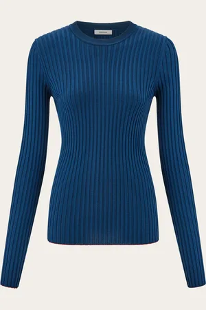 Salvatore Ferragamo Donna Maglia girocollo a coste
