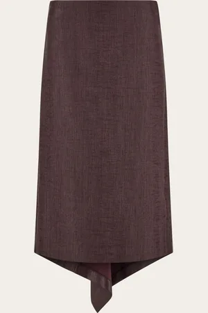 Salvatore Ferragamo Donna Gonna asimmetrica
