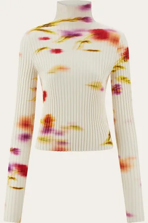 Salvatore Ferragamo Donna Maglia a lupetto stampa Blossom