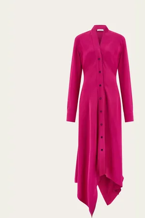 Salvatore Ferragamo Donna Abito chemisier a fazzoletto