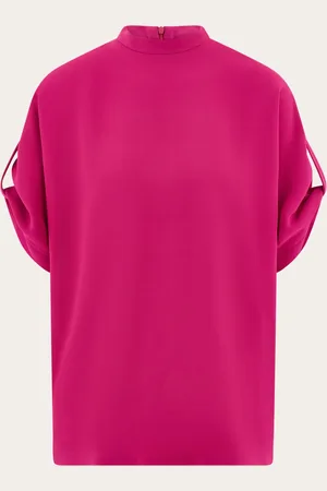Salvatore Ferragamo Donna Top manica corta con risvolto