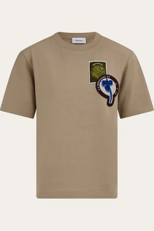 Salvatore Ferragamo Donna T-shirt con doppia patch