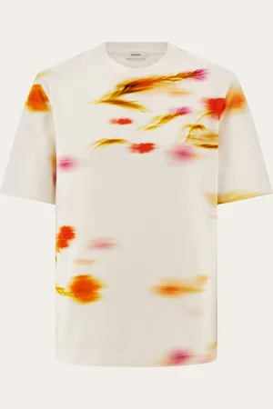 Salvatore Ferragamo Donna T-shirt manica corta stampa Blossom