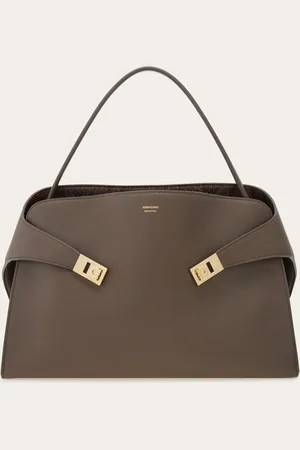 Salvatore Ferragamo Donna Borsa a spalla Hug soft bicolore (L)