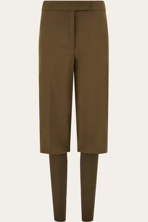 Salvatore Ferragamo Donna Pantalone con inserto in maglia