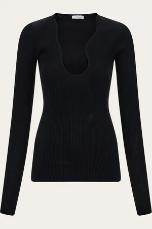 Salvatore Ferragamo Donna Maglia scollo sagomato