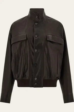 Salvatore Ferragamo Uomo Blouson in pelle grainy