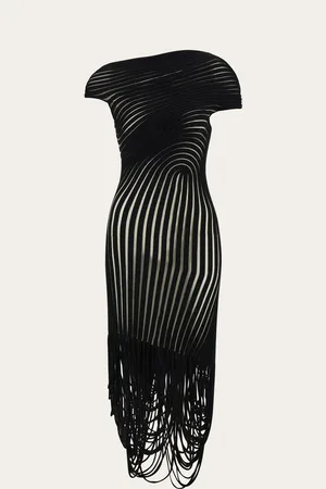 Salvatore Ferragamo Donna Abito scollo asimmetrico