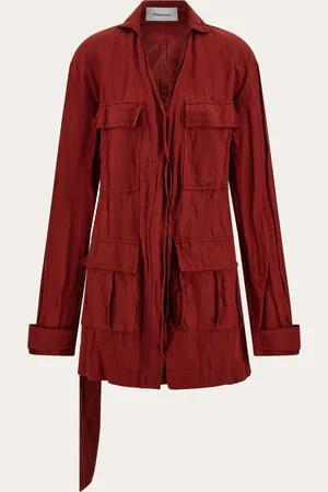 Salvatore Ferragamo Donna Sahariana con martingala