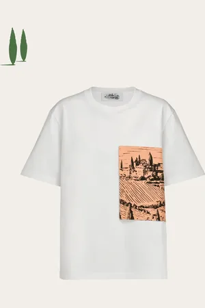 Salvatore Ferragamo Donna Back to Earth - T-shirt con tasca