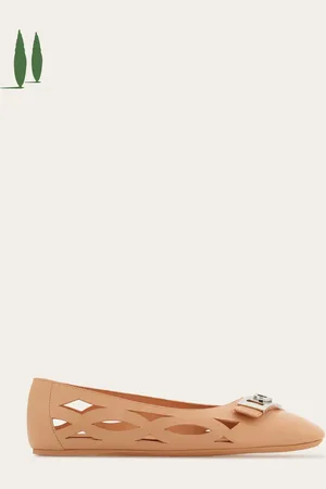Salvatore Ferragamo Donna Back to Earth - Ballerina con fibbia Hug