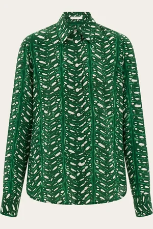 Salvatore Ferragamo Donna Camicia stampa palme