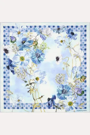 Salvatore Ferragamo Donna Foulard in seta stampa Fiori